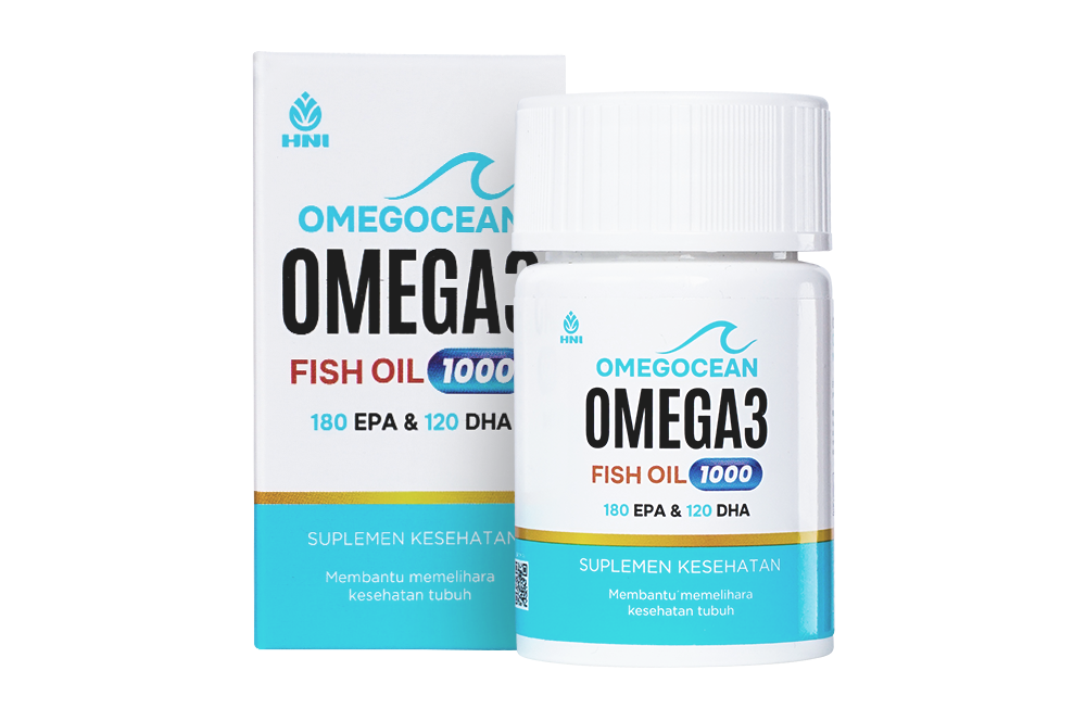 Botol OmegocOcean Omega 3 HNI isi 30 kapsul lunak