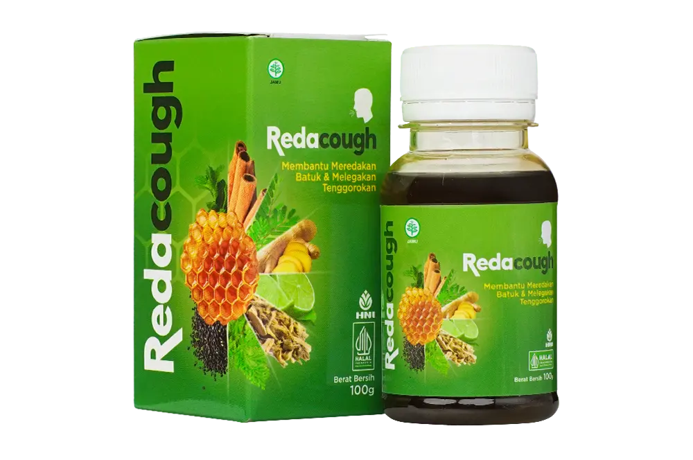 Botol Redacough HNI obat batuk herbal berbasis madu 100 ml