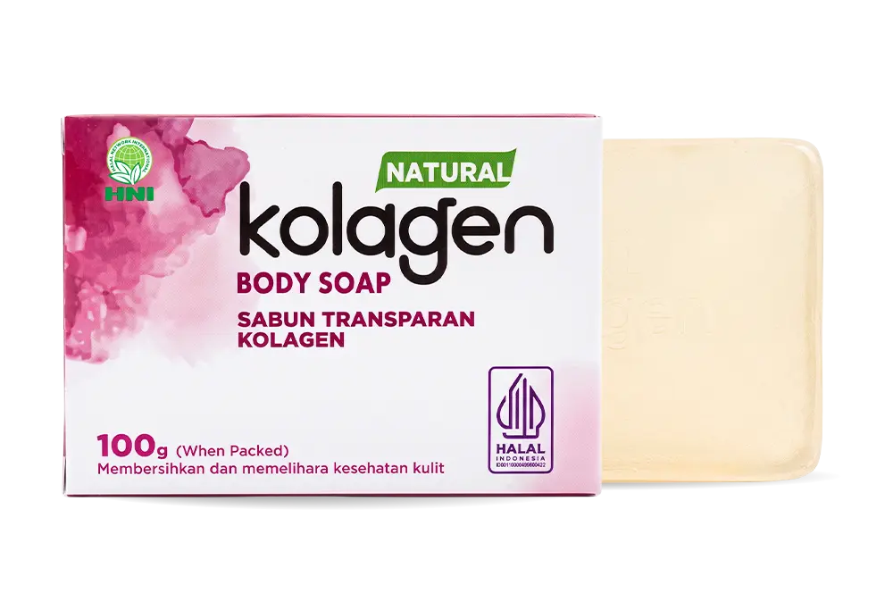Kemasan Sabun Kolagen Transparan HNI