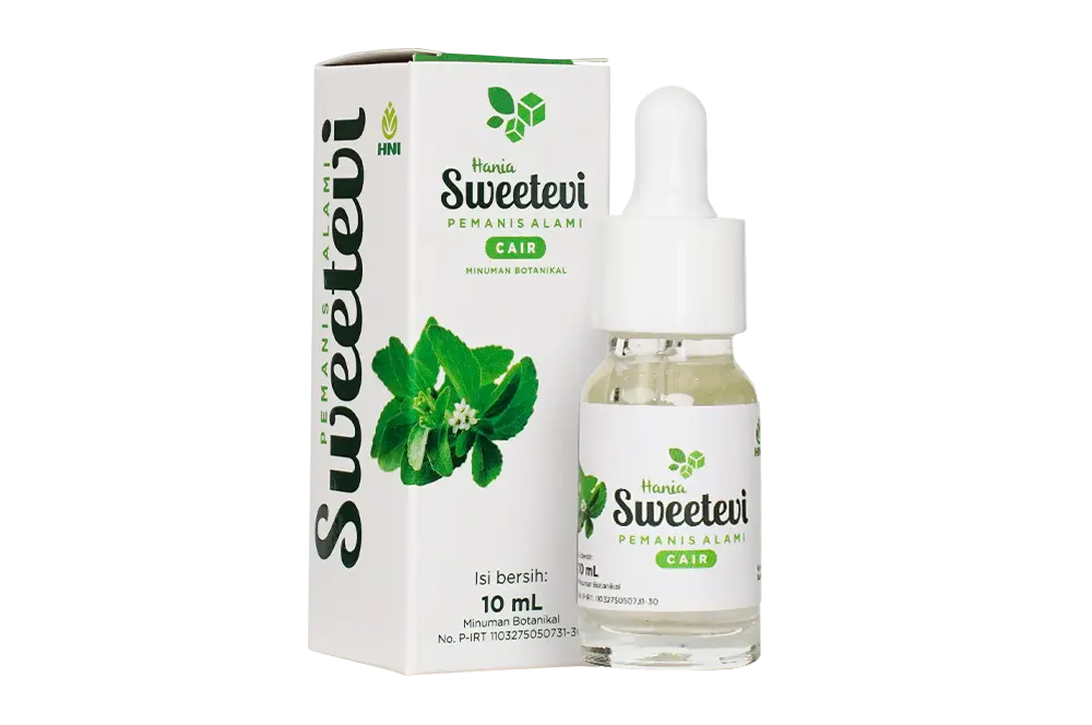 Botol tetes Sweetevi HNI pemanis daun stevia cair 10 ml